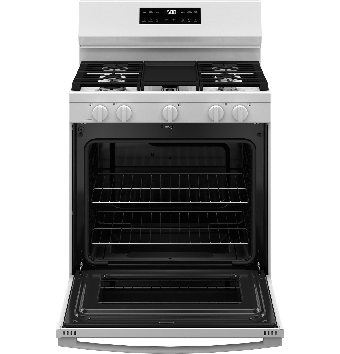 GE APPLIANCES GGF500PVWW GE® 30" Free-Standing Gas Range with Crisp Mode White - GGF500PVWW