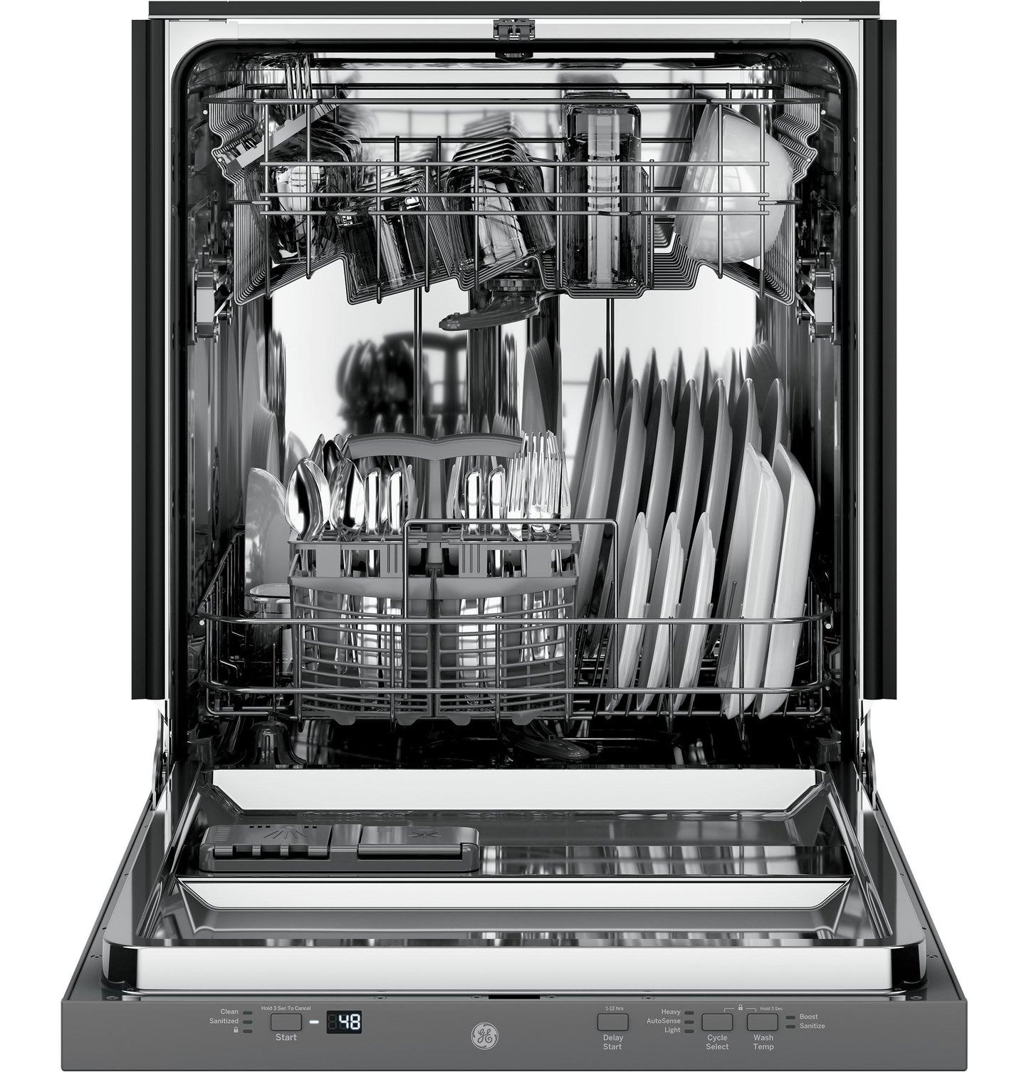 GE APPLIANCES GDT226SSLSS GE® ENERGY STAR® ADA Compliant in Stainless Steel Interior Dishwasher with Sanitize Cycle in Stainless Steel - GDT226SSLSS