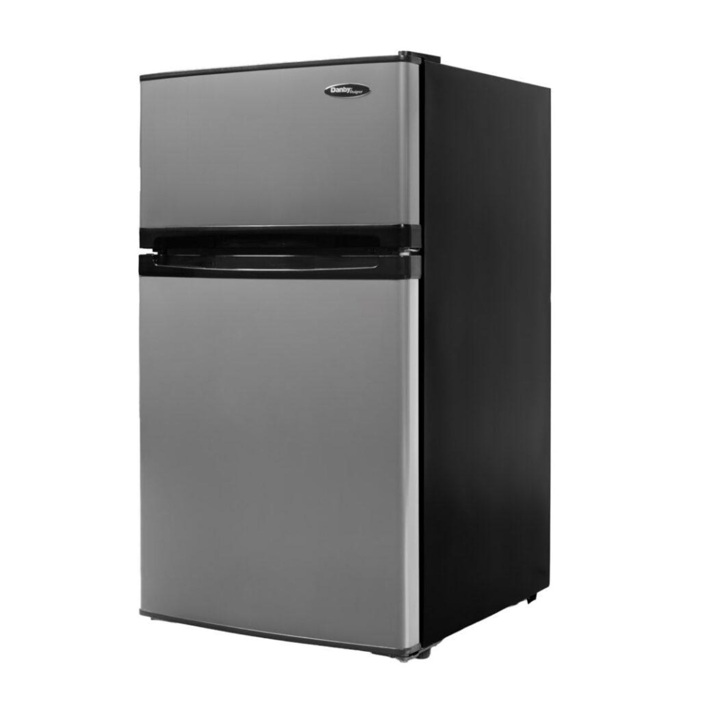DANBY Danby Designer 3.1 cu. ft. 2-door Compact Fridge in Stainless Steel Look in Stainless Steel - DCR031B1BSLDD