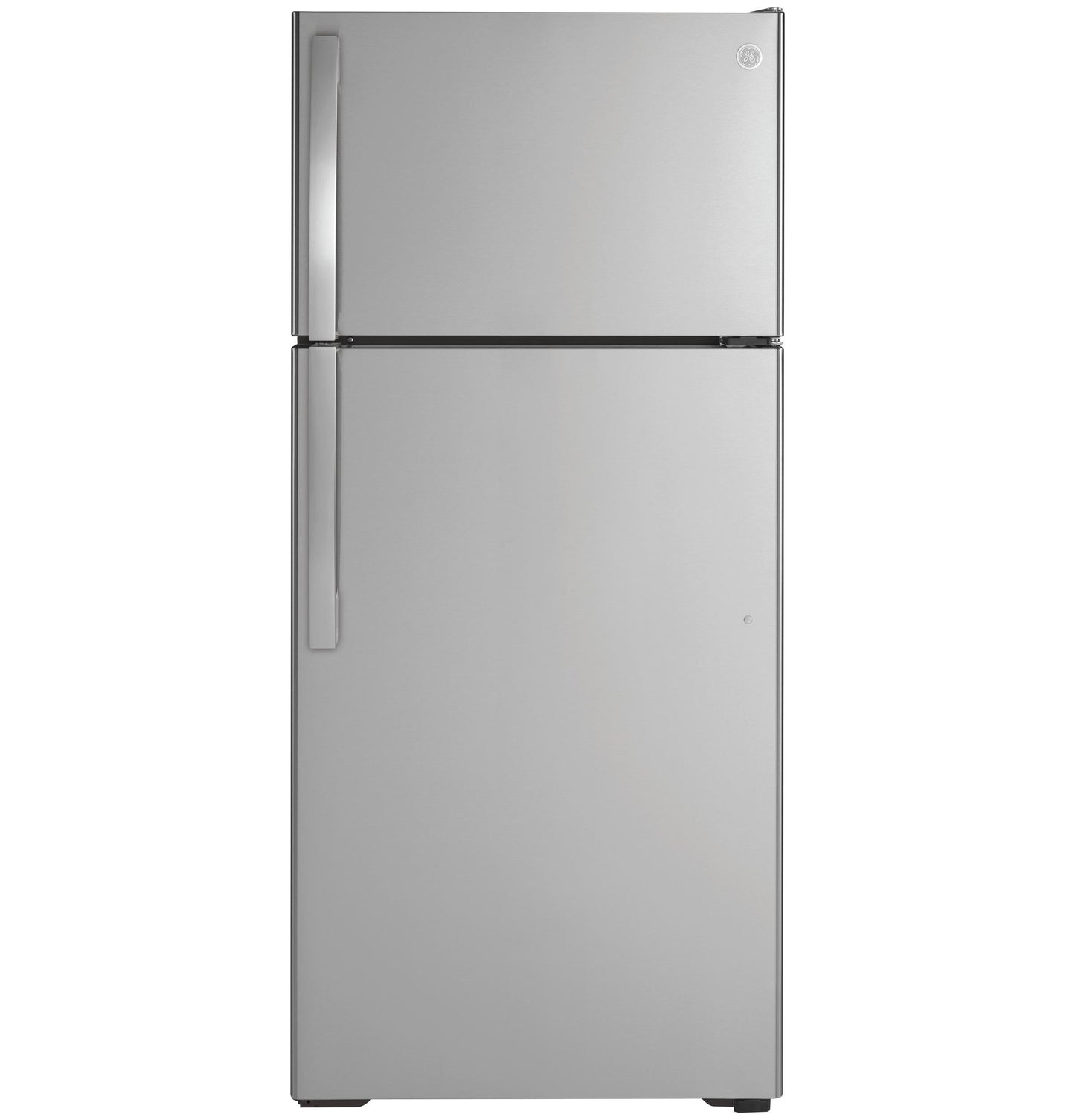 GE APPLIANCES 16.6 Cu. Ft. Top-Freezer Refrigerator in Stainless Steel - GTS17GSNRSS