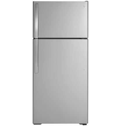 GE APPLIANCES 16.6 Cu. Ft. Top-Freezer Refrigerator in Stainless Steel - GTS17GSNRSS