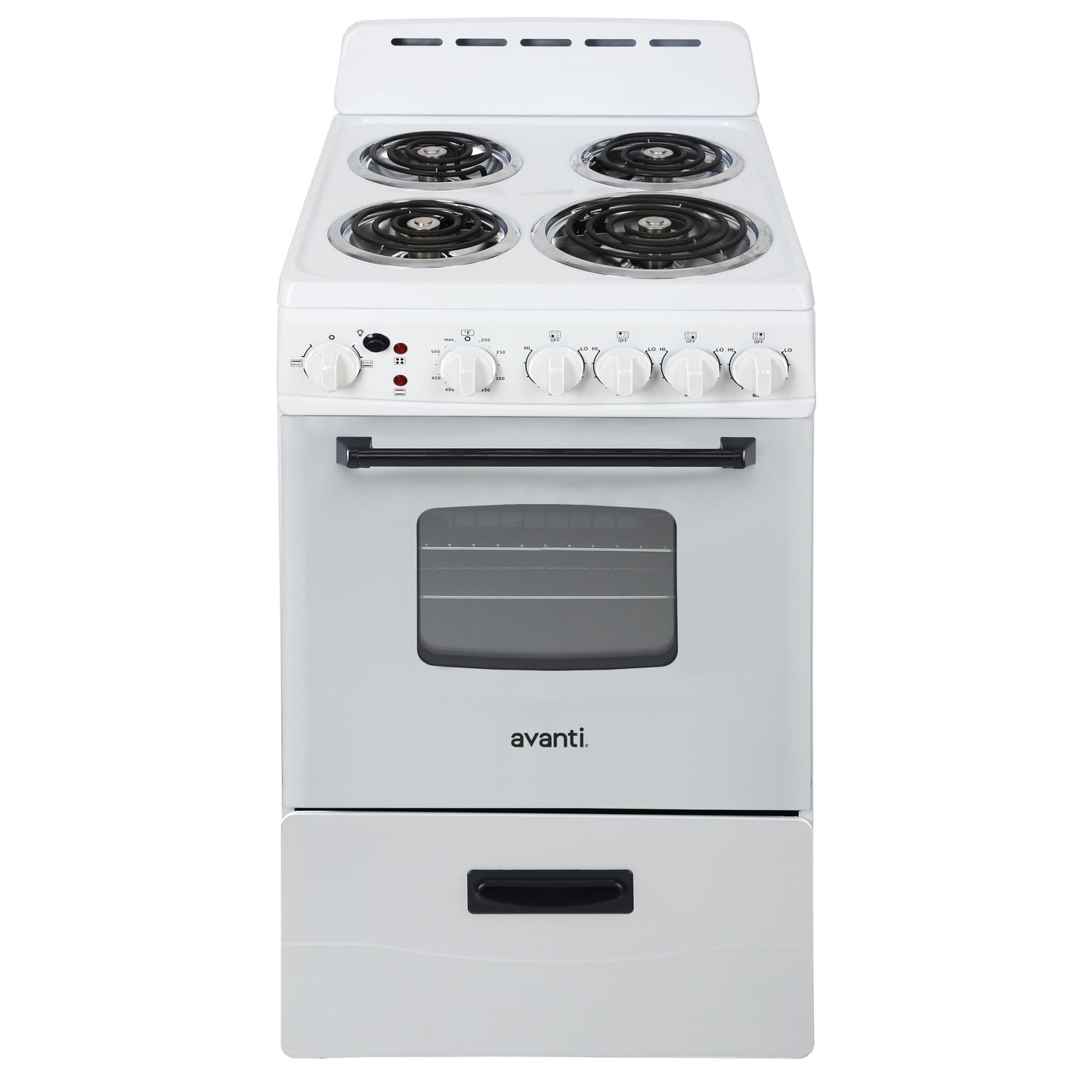 AVANTI ERU200P0W Avanti 20" Electric Range - White - ERU200P0W
