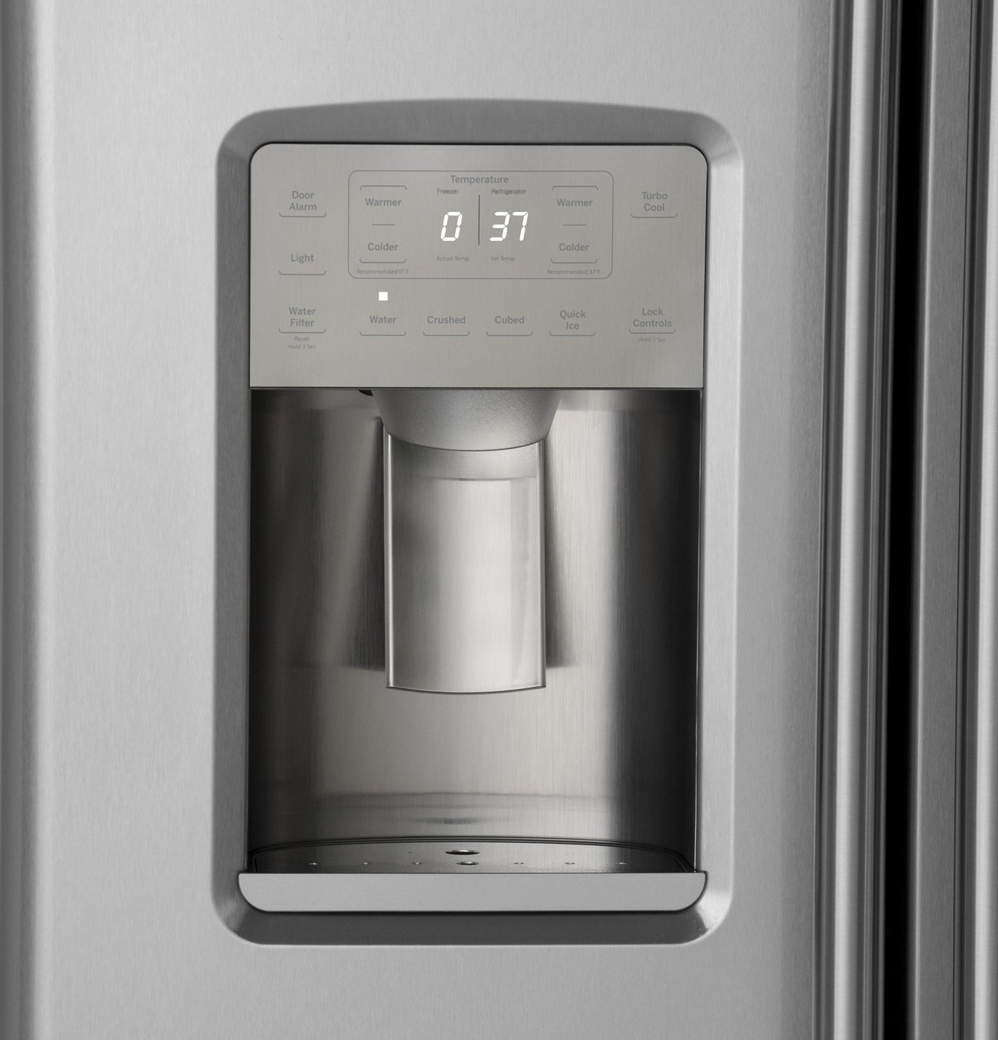 CAFE  21.9 Cu. Ft. Counter-Depth Side-By-Side Refrigerator in Stainless Steel - CZS22MP2NS1