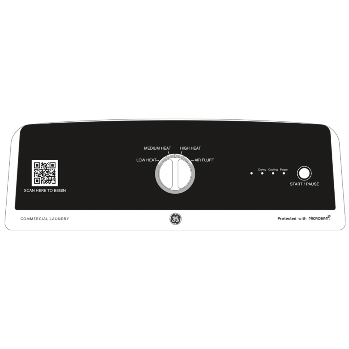 GE APPLIANCES GE 7.4 cu. ft. Capacity aluminized alloy drum Commercial Gas Dryer with Sensor Dry, Built-In App Payment System SITE WIFI REQUIRED White - VTD52GASRWB
