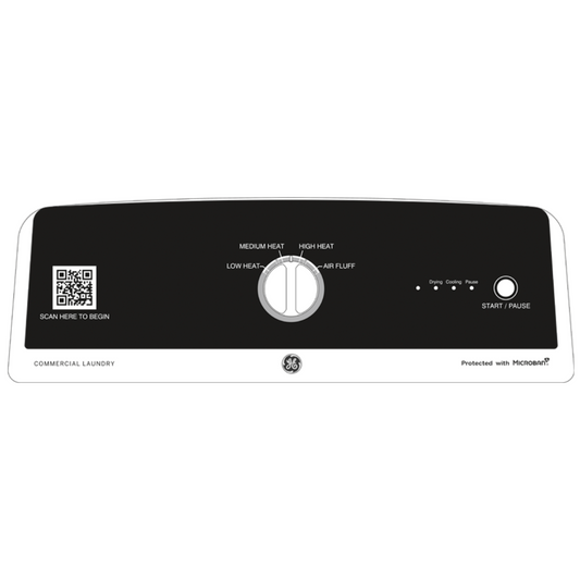 GE APPLIANCES GE 7.4 cu. ft. Capacity aluminized alloy drum Commercial Gas Dryer with Sensor Dry, Built-In App Payment System SITE WIFI REQUIRED White - VTD52GASRWB