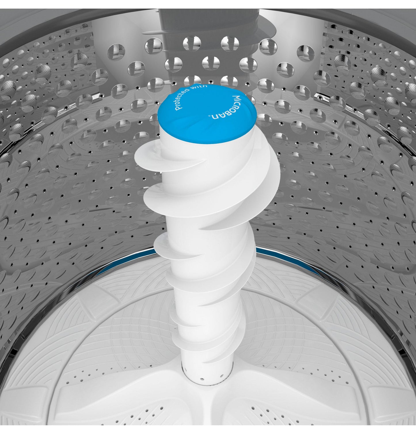 GE APPLIANCES GE Profile 4.9 cu. ft. Capacity Washer with Smarter Wash Technology and FlexDispense White On Gray - PTW605BSRWS