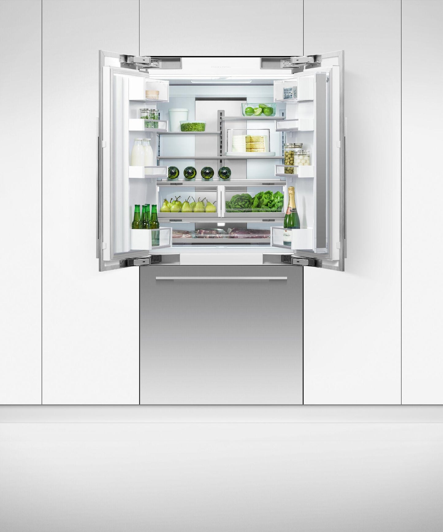 FISHER & PAYKEL RS36A80U1N 36" Series 7 Integrated French Door Refrigerator Freezer in Stainless Steel - RS36A80U1N