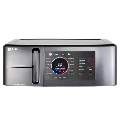 GE APPLIANCES GE Profile ENERGY STAR 4.8 cu. ft. Capacity UltraFast Combo with Ventless Inverter Heat Pump Technology Washer/Dryer Gray - PFQ97HSPVDS