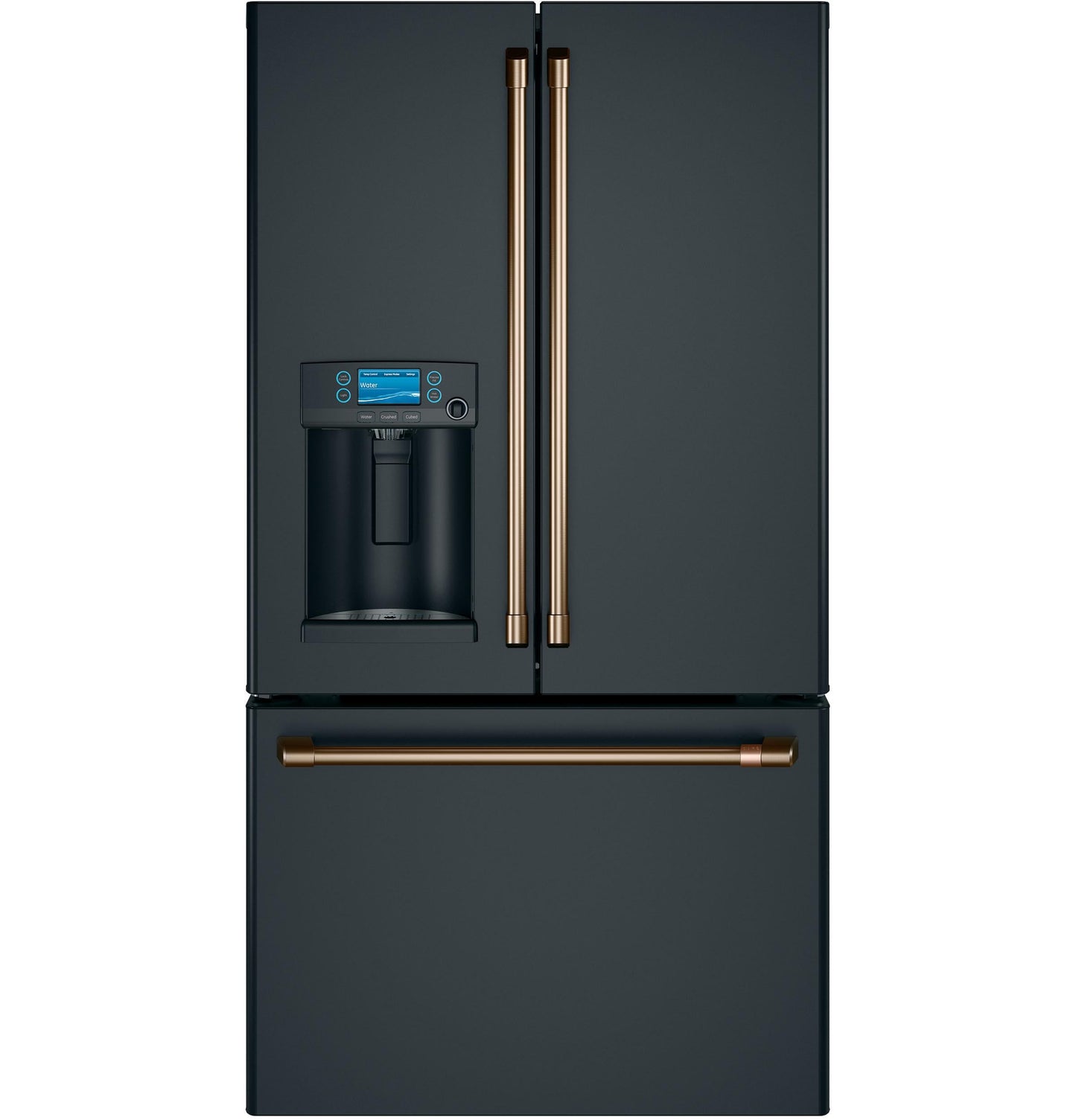 CAFE CYE22TP3MD1 CAFé™ ENERGY STAR® 22.1 Cu. Ft. Smart Counter-Depth French-Door Refrigerator with Hot Water Dispenser Black - CYE22TP3MD1