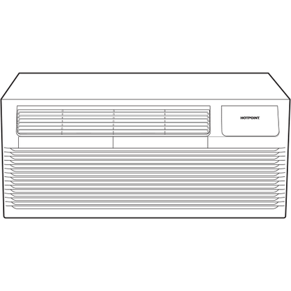 HOTPOINT AH11E09D3B Hotpoint® PTAC with Electric Heat 9,000 BTU, 20 amps, 230/208 Volt White