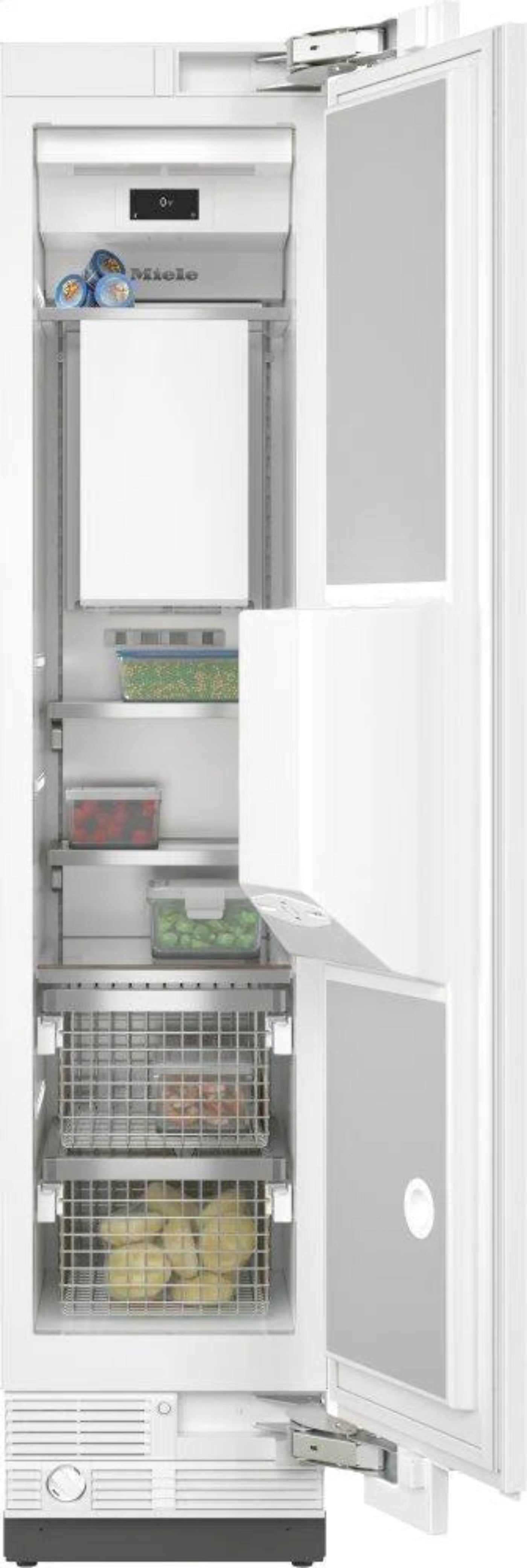 MIELE F2462VI F 2462 Vi - MasterCool freezer Integrated IceMaker features separate water and ice dispensers. Custom Panel Ready -F2462VI