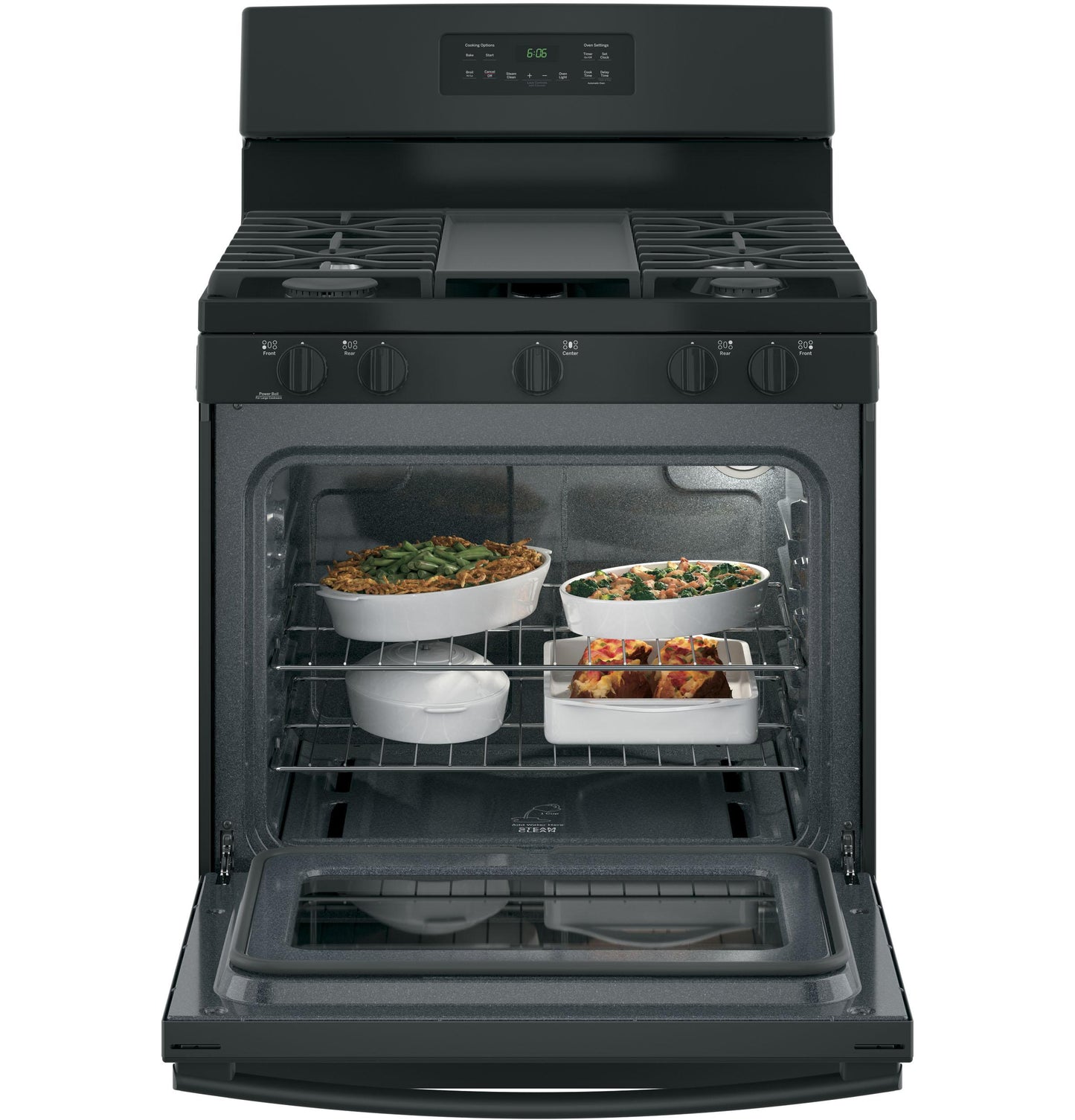 GE APPLIANCES JGBS66DEKBB GE® 30" Free-Standing Gas Range Black - JGBS66DEKBB
