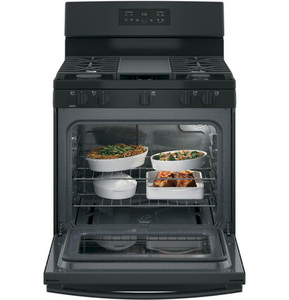 GE APPLIANCES JGBS66DEKBB GE® 30" Free-Standing Gas Range Black - JGBS66DEKBB