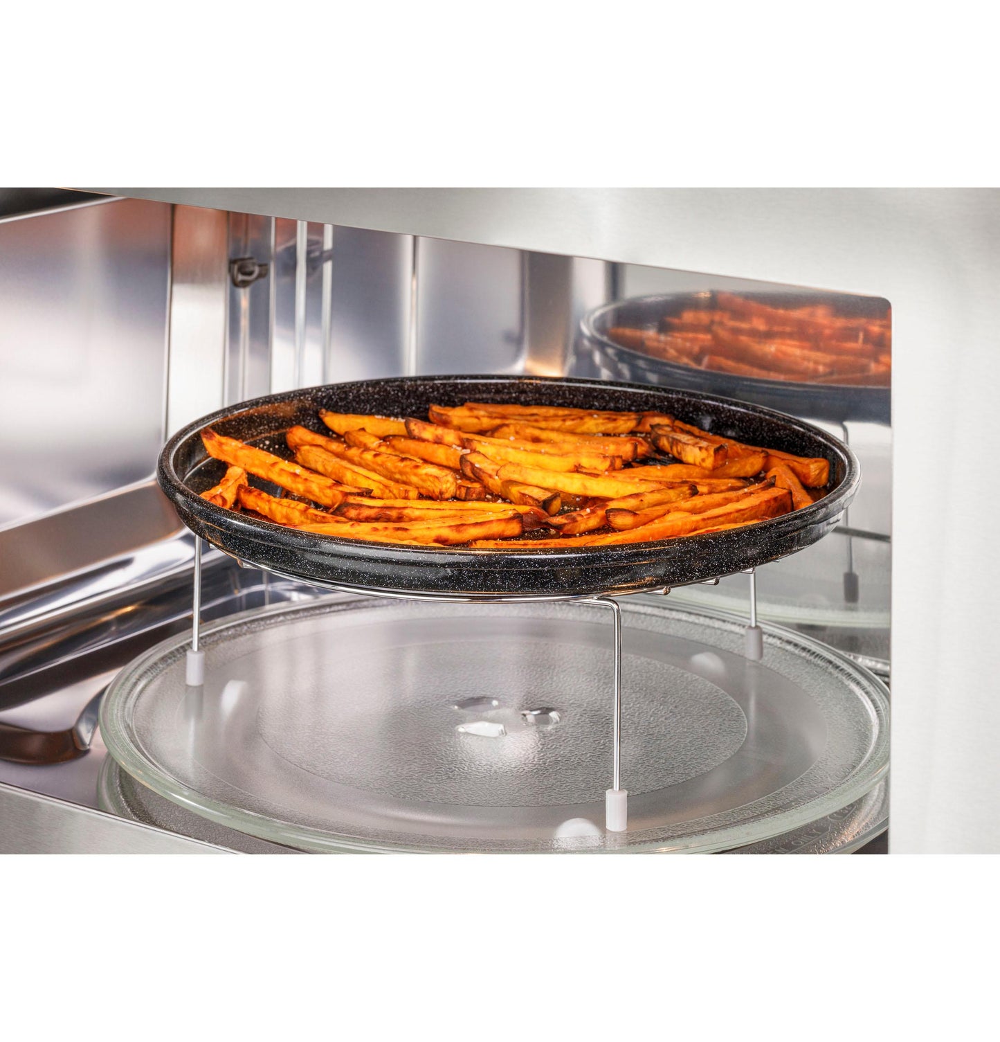 GE APPLIANCES Profile 1.7 Cu. Ft. Convection Over-the-Range Microwave Oven in Stainless Steel - PVM9179SRSS