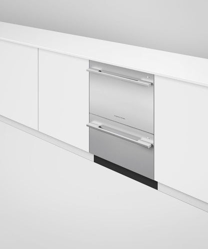 FISHER & PAYKEL DD24DDFTX9N Series 9 Contemporary Tall Double DishDrawer™ Dishwasher in Stainless Steel - DD24DDFTX9N