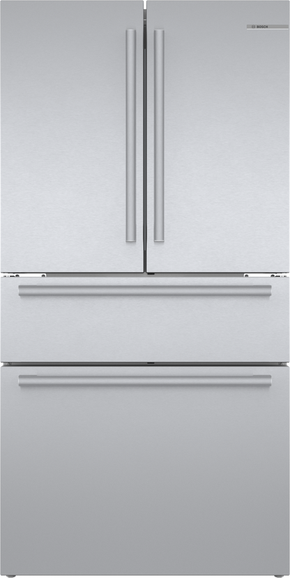 BOSCH B36CL80SNS 800 Series, French Door Bottom freezer, multi door, 36'', Brushed steel (with anti-fingerprint) in Stainless Steel - B36CL80SNS