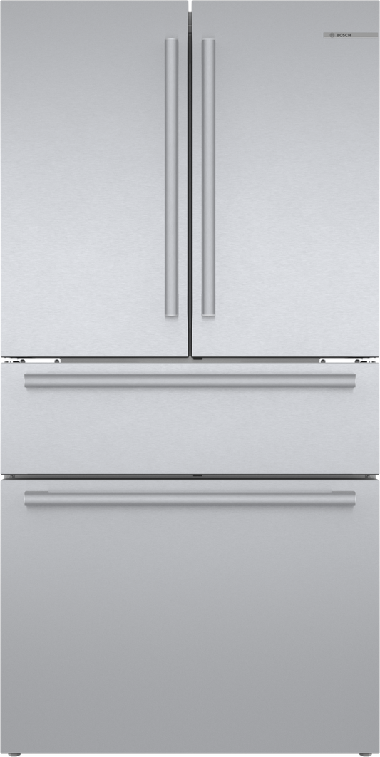 BOSCH B36CL80SNS 800 Series, French Door Bottom freezer, multi door, 36'', Brushed steel (with anti-fingerprint) in Stainless Steel - B36CL80SNS
