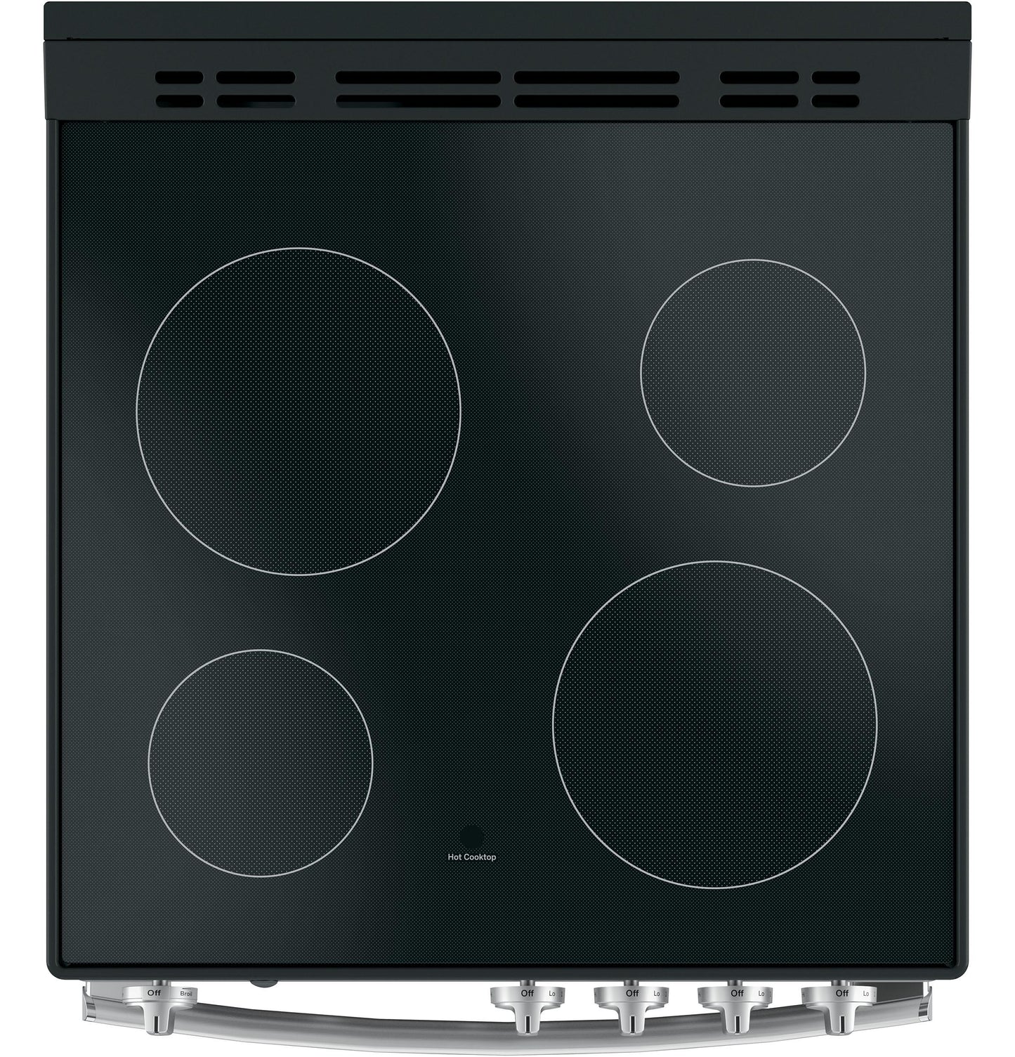 GE APPLIANCES JAS640RMSS GE® ENERGY STAR® 24" Free-Standing/Slide-in Front Control Range with Steam Clean and Large Window in Stainless Steel - JAS640RMSS