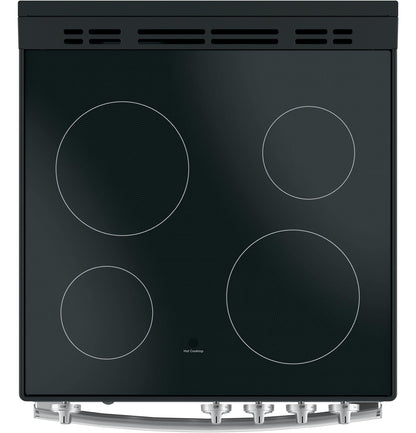 GE APPLIANCES JAS640RMSS GE® ENERGY STAR® 24" Free-Standing/Slide-in Front Control Range with Steam Clean and Large Window in Stainless Steel - JAS640RMSS