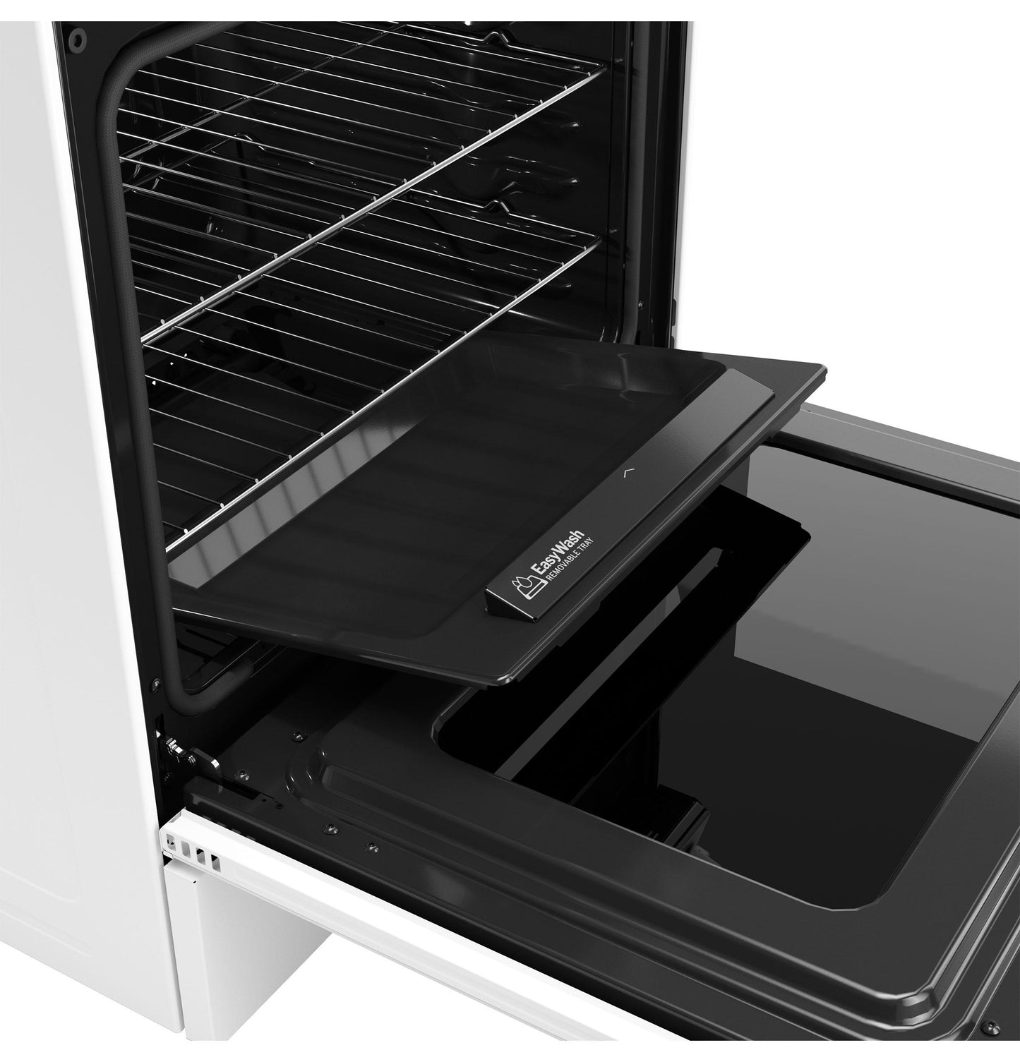 GE APPLIANCES GGS600AVWW GE® 30" Slide-In Front-Control Convection Gas Range with No Preheat Air Fry and EasyWash™ Oven Tray White - GGS600AVWW