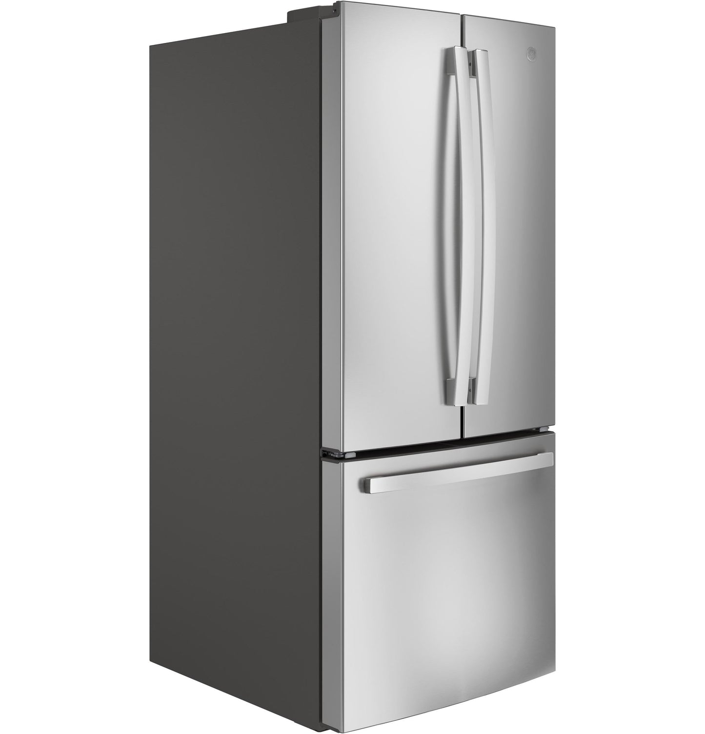 GE APPLIANCES 20.8 Cu. Ft. French-Door Refrigerator in Stainless Steel - GNE21FYKFS