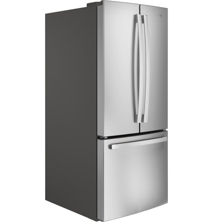 GE APPLIANCES 20.8 Cu. Ft. French-Door Refrigerator in Stainless Steel - GNE21FYKFS