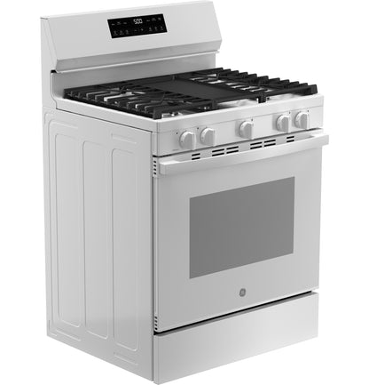 GE APPLIANCES GGF500PVWW GE® 30" Free-Standing Gas Range with Crisp Mode White - GGF500PVWW