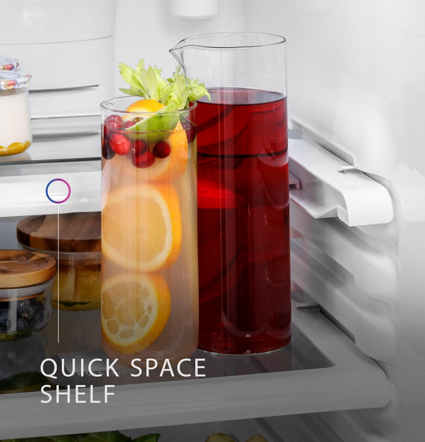 GE APPLIANCES 21.9 Cu. Ft. Counter-Depth Side-By-Side Refrigerator in Stainless Steel - PZS22MYKFS