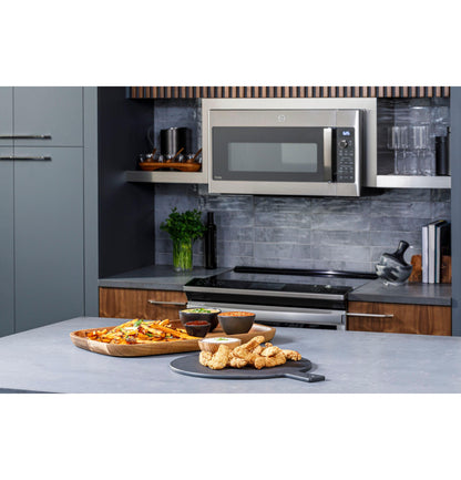 GE APPLIANCES Profile 1.7 Cu. Ft. Convection Over-the-Range Microwave Oven in Stainless Steel - PVM9179SRSS
