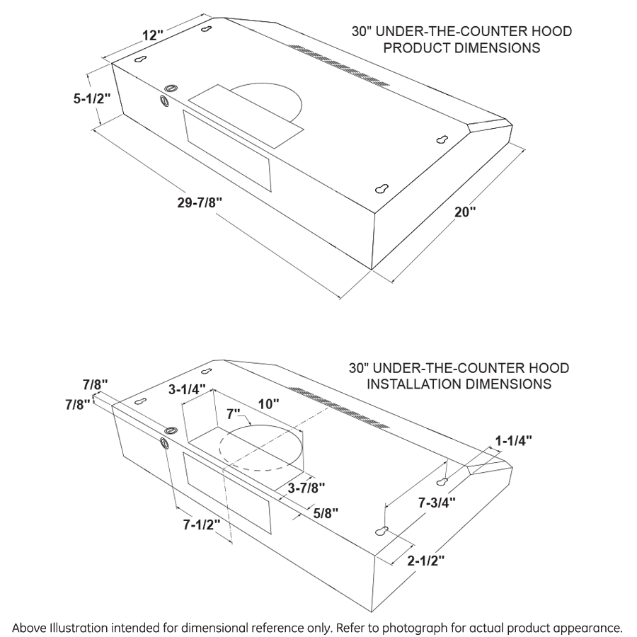 GE APPLIANCES PVX7300SJSS GE Profile™ 30" Under The Cabinet Hood in Stainless Steel - PVX7300SJSS
