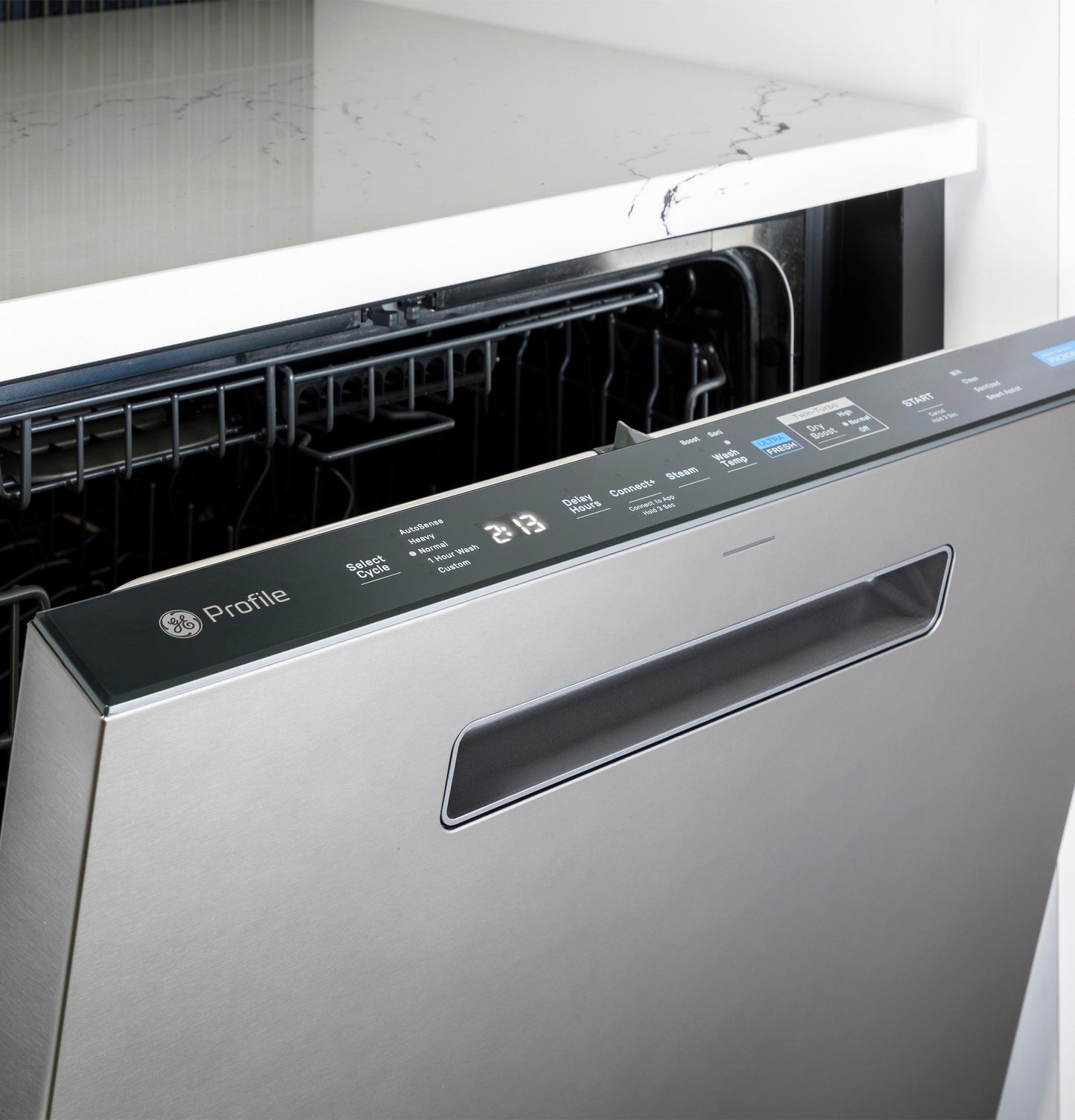 GE APPLIANCES PDP795SYVFS GE Profile™ ENERGY STAR Smart UltraFresh System Dishwasher with Microban™ Antimicrobial Technology with Deep Clean Washing 3rd Rack, 39 dBA in Stainless Steel - PDP795SYVFS