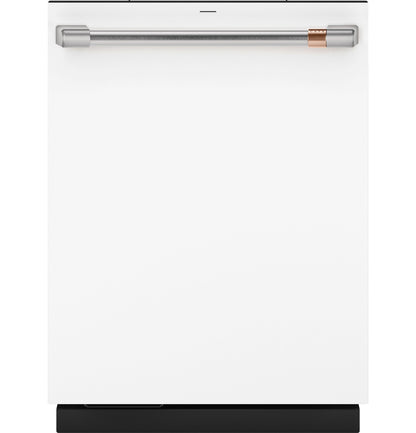 CAFE CDT888P4VW2 CAFé™ CustomFit ENERGY STAR Stainless Interior Smart Dishwasher with Ultra Wash Top Rack and Dual Convection Ultra Dry, LED Lights, 39 dBA White - CDT888P4VW2