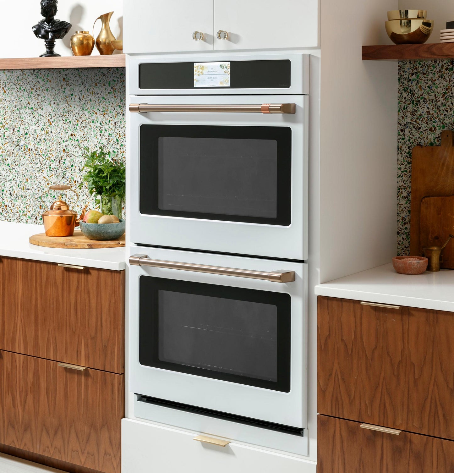 CAFE CTD90DP4NW2 CAFé Professional Series 30" Smart Built-In Convection Double Wall Oven in White - CTD90DP4NW2