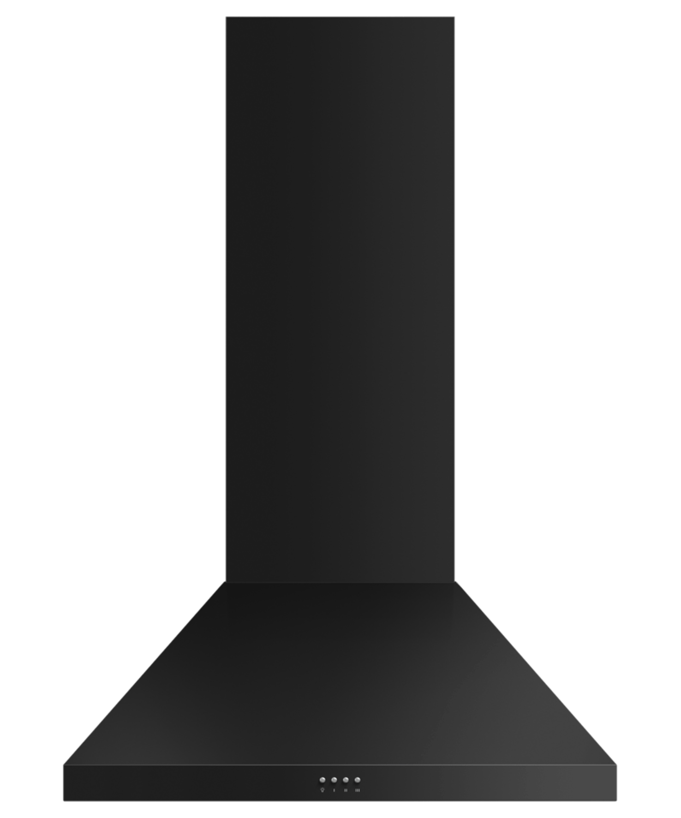 FISHER & PAYKEL HC30PCB1 30" Series 7 Pyramid Chimney Wall Range Hood Black - HC30PCB1