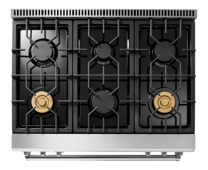 THOR KITCHEN TRG3601 Thor Kitchen 36-inch Tilt Panel Gas Range - Professional - Model Trg3601 - TRG3601