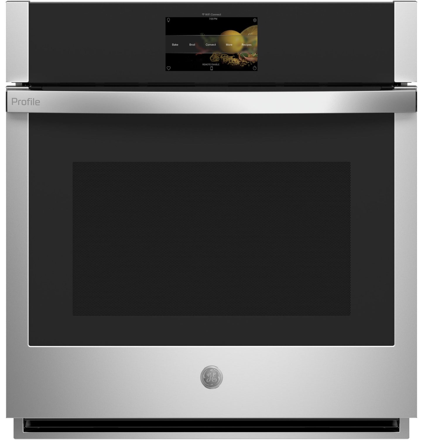 GE APPLIANCES Profile 27" Smart Built-In Convection Single Wall Oven in Stainless Steel - PKS7000SNSS