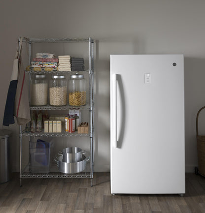 GE APPLIANCES 17.3 Cu. Ft. Frost-Free Garage Ready Upright Freezer White - FUF17SMRWW