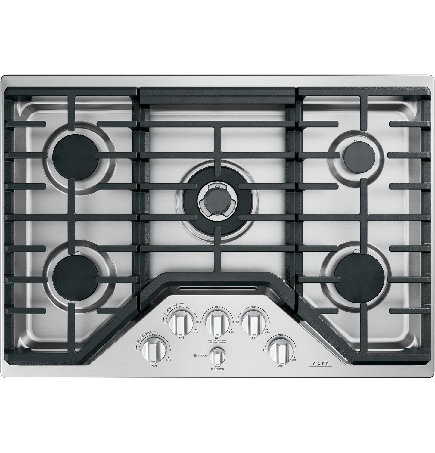 CAFE CGP95302MS1 CAFé30" Gas Cooktop in Stainless Steel - CGP95302MS1