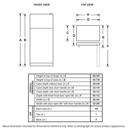 GE APPLIANCES GE 19.2 Cu. Ft. Top-Freezer Refrigerator in Stainless Steel - GTE19JSNRSS