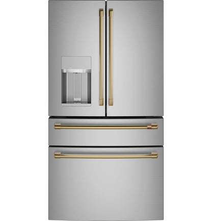 CAFE CXE22DP2PS1 CAFé™ ENERGY STAR 22.3 Cu. Ft. Smart Counter-Depth 4-Door French-Door Refrigerator in Stainless Steel - CXE22DP2PS1
