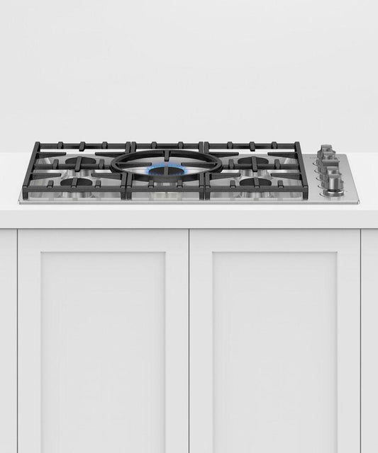 FISHER & PAYKEL CDV3365L 36" Series 7 5 Burner Gas Cooktop in Stainless Steel - CDV3365L