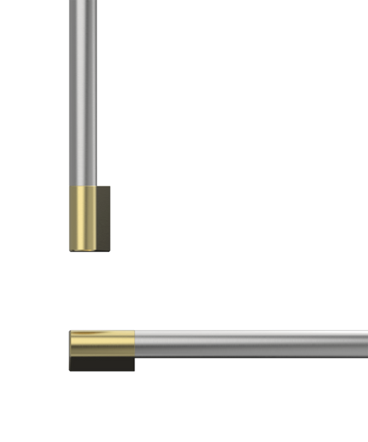 FISHER & PAYKEL AHP3RD3684WBA Professional Round Flush Handle Kit for Integrated Refrigerator Freezer, 36" - AHP3RD3684WBA