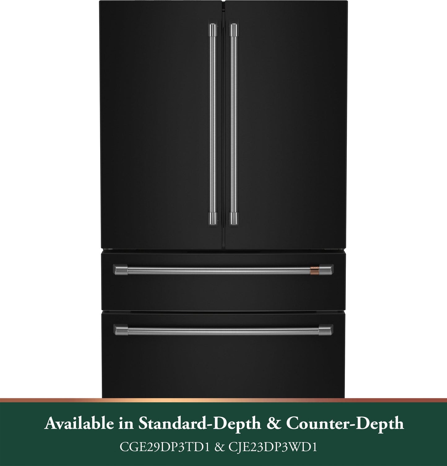 CAFE CJE23DP3WD1 CAFé™ ENERGY STAR® 23.2 Cu. Ft. Smart Counter-Depth 4-Door French-Door Refrigerator With Dual-Dispense AutoFill Pitcher Black - CJE23DP3WD1