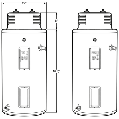 GE APPLIANCES Smart 30 Gallon Electric Water Heater with Flexible Capacity Gray - GE30S10BMM