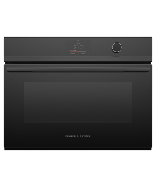 FISHER & PAYKEL OS24NDTDB1 24" Series 9 Minimal Compact Combi-Steam Oven Black - OS24NDTDB1