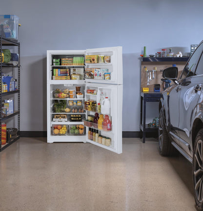 GE APPLIANCES 21.9 Cu. Ft. Garage Ready Top-Freezer Refrigerator White - GTS22KGNRWW