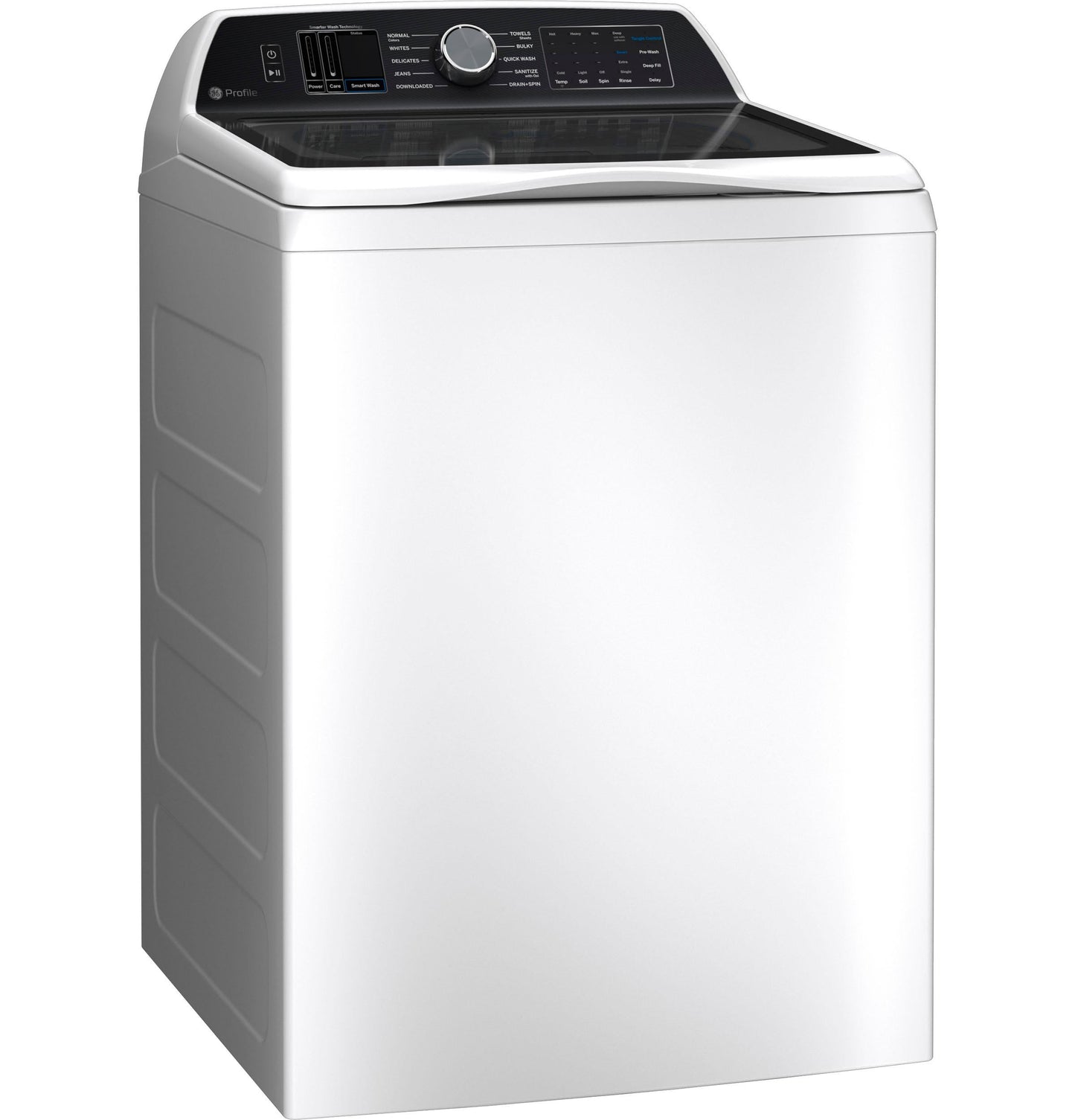 GE APPLIANCES PTW705BSTWS GE Profile™ ENERGY STAR® 5.3 cu. ft. Capacity Washer with Smarter Wash Technology and FlexDispense™ White