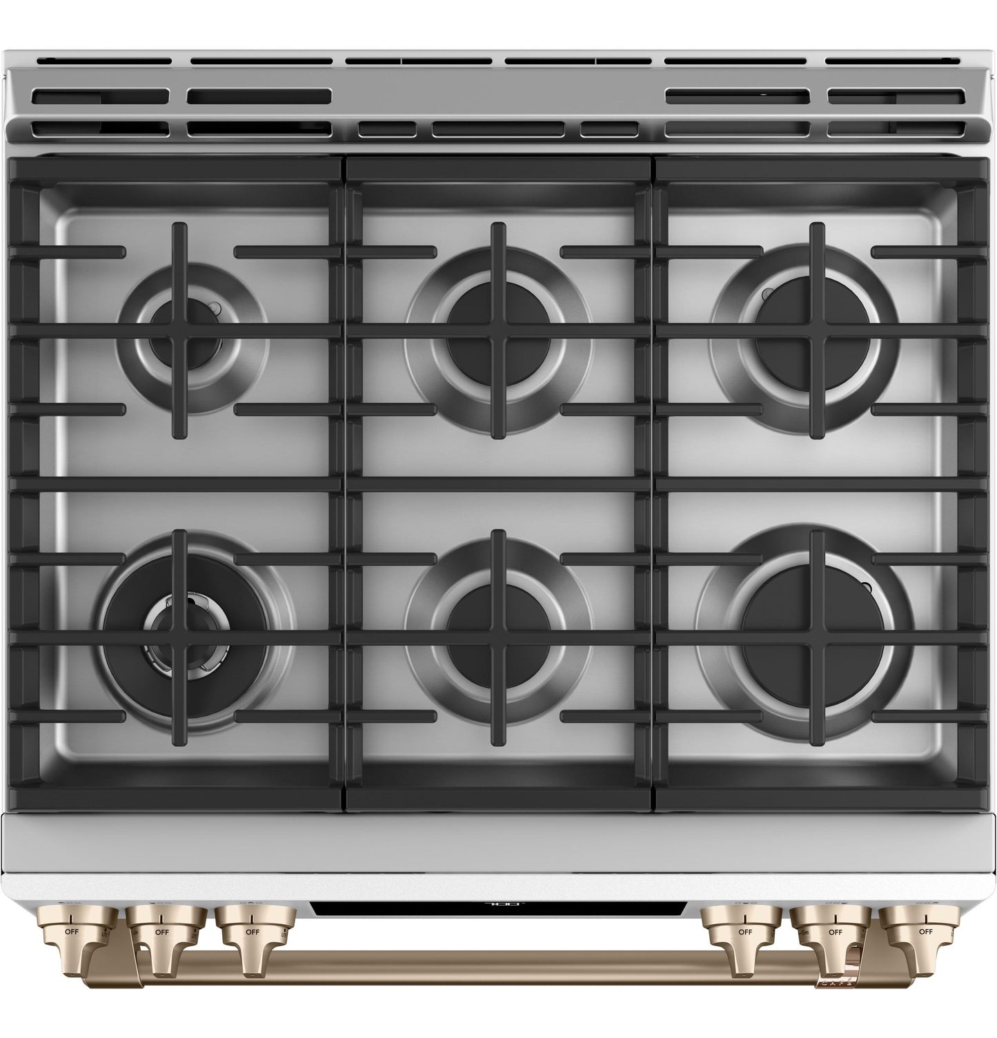 CAFE 30" Smart Slide-In, Front-Control, Gas Range with Convection Oven White - CGS700P4MW2