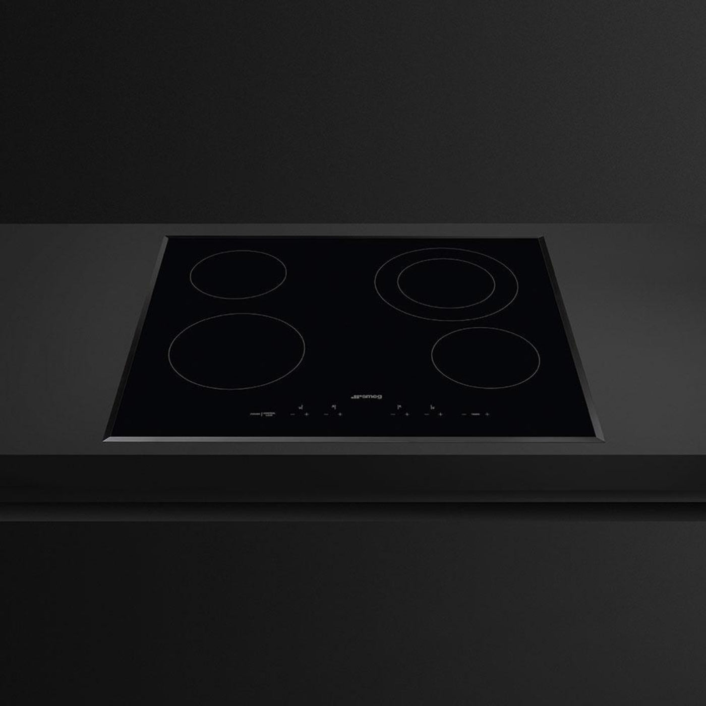 SMEG SEU244ETB Cooktop Black SEU244ETB Black - SEU244ETB