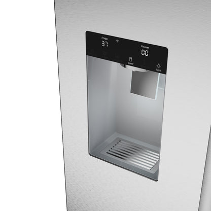 BOSCH B36FD52SNS 500 Series, French Door Bottom freezer, multi door, 36'', Brushed steel (with anti-fingerprint), Total No Frost in Stainless Steel - B36FD52SNS